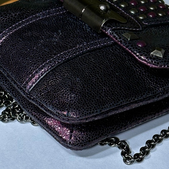 *RARE* COACH Kristin Studded Leather Crossbody - Picture 11 of 16